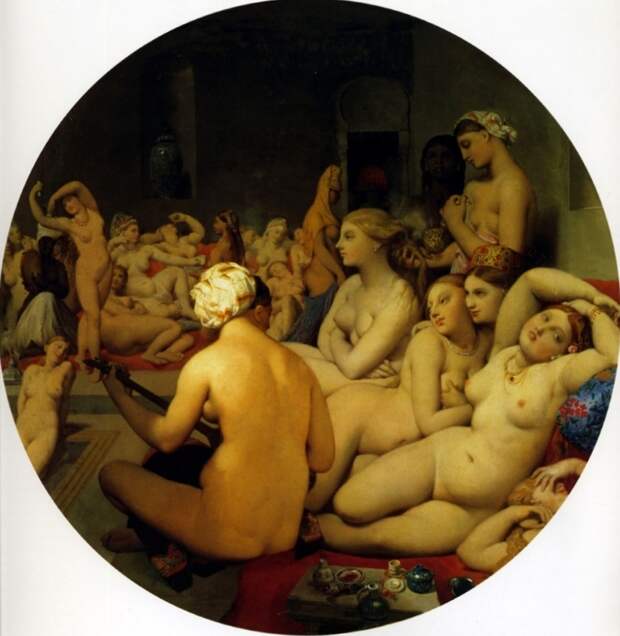Турецкая баня - Жан Огюст Доминик Энгр (1859-1863, Лувр, Париж)