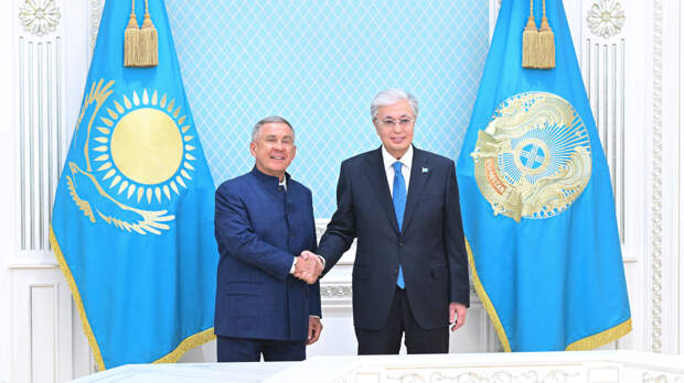 В Астане состоялась встреча Раиса Татарстана Рустама Минниханова и Президента Казахстана Касым-Жомарта Токаева