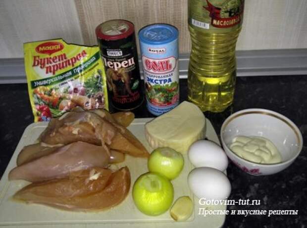 Куриные котлеты с сыром