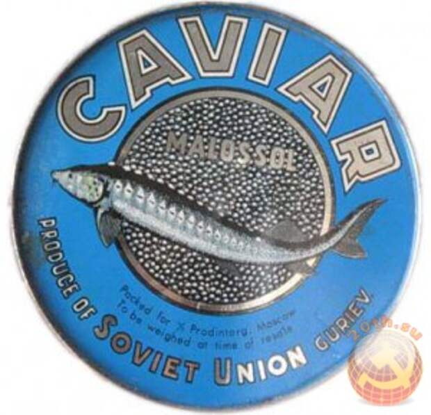 Банка черной икры СССР