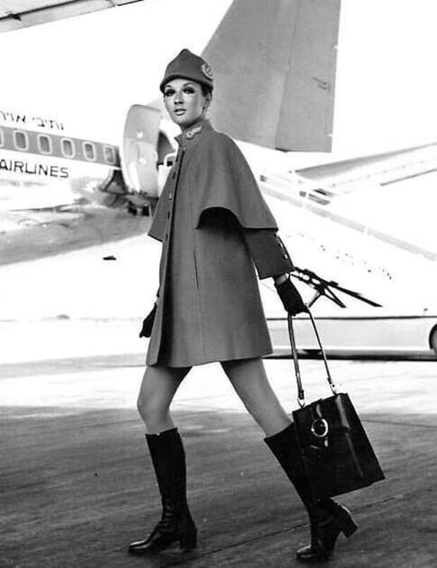Стюардесса израильской авиакомпании, 1960-е