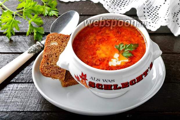 Фото Томатный суп с рисом