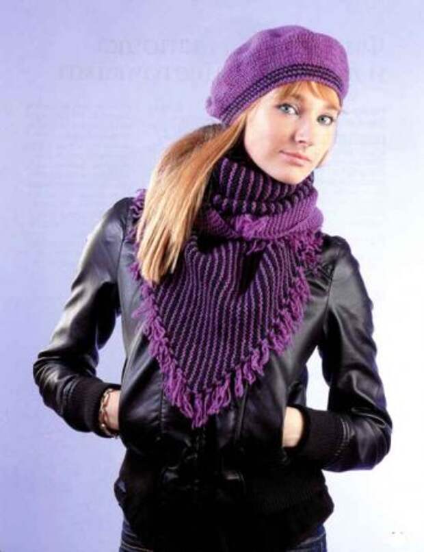 Берет и бактус с кисточками