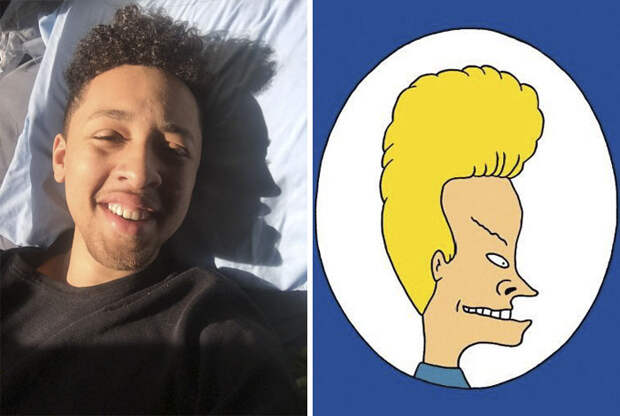 His Shadow Looks Like Beavis