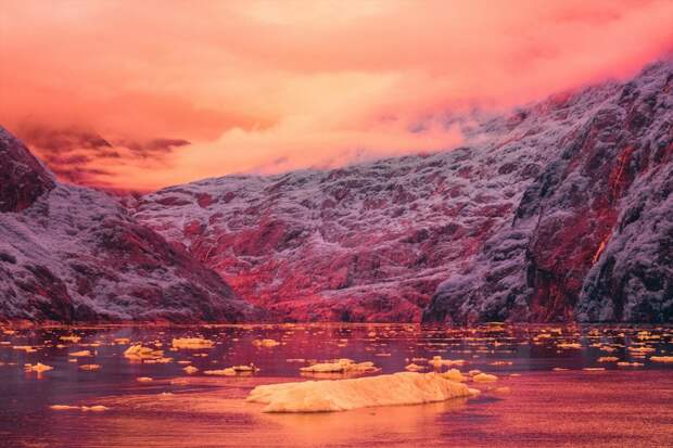 Вы не поверите, но это Земля: фьорд Трейси Арм на Аляске в инфракрасном свете
