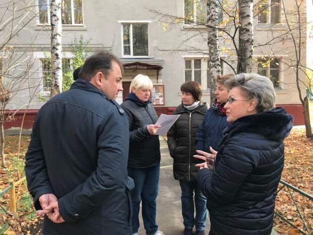 Обход территории Марфина 27 октября. Фото: управа района