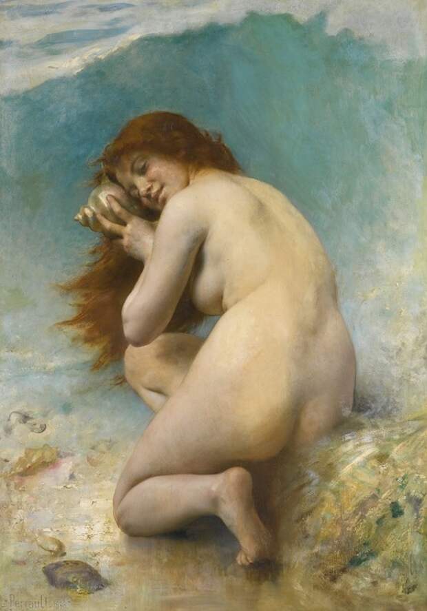 Водная нимфа (Nymphe des Eaux).(1898). Автор: Leon Bazile Perrault. Водная нимфа (Nymphe des Eaux).(1898). Автор: Leon Bazile Perrault.