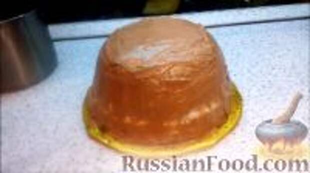 Фото приготовления рецепта: Торт-букет "Жёлтые тюльпаны" - шаг №15