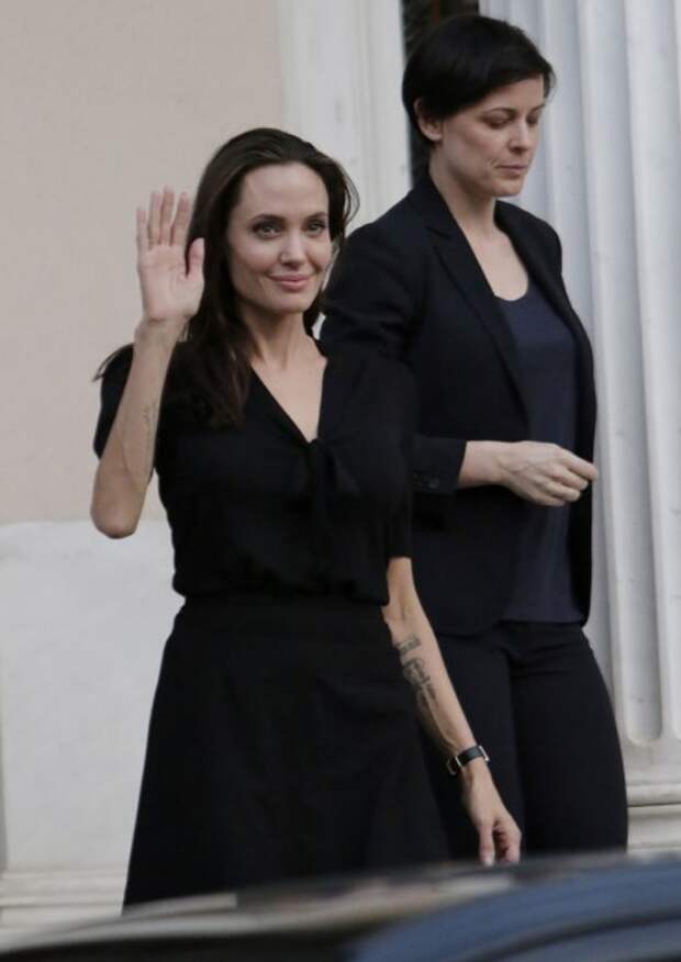 Angelina Jolie meets Greek PM Alexis Tsipras in Maximus Mansion in Athens