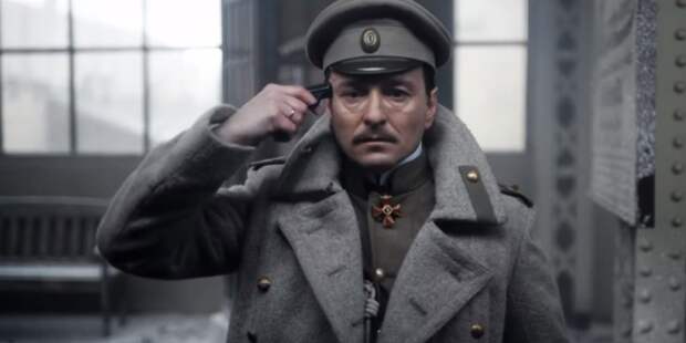 Кадр из сериала "Троцкий". В роли генерала Скалона Сергей Безруков