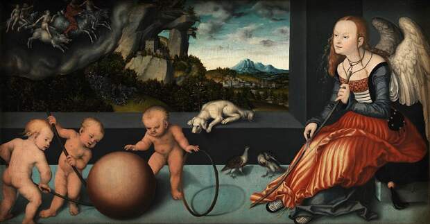 Lucas Cranach den ?ldre (C. 1472-1553) - Melancholy, 1532, Автор: Датская национальная галерея, Копенгаген (SMK) (Копенгаген (СМК) Датская национальная галерея)Датская национальная галерея, Копенгаген (SMK) (Живопись на Gallerix.ru)