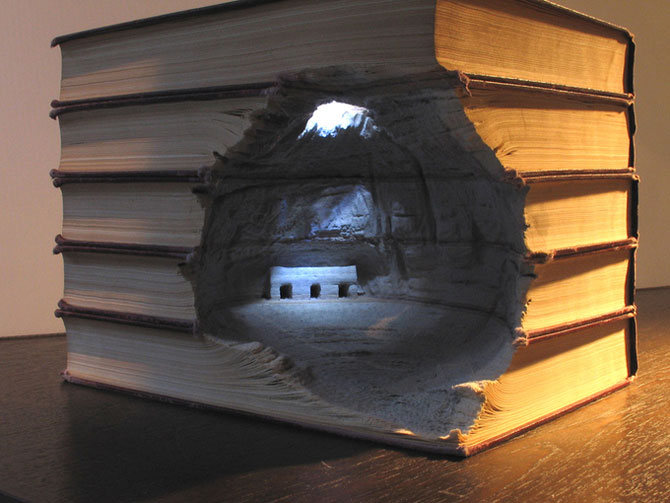 Скульптуры горных пейзажей из книг