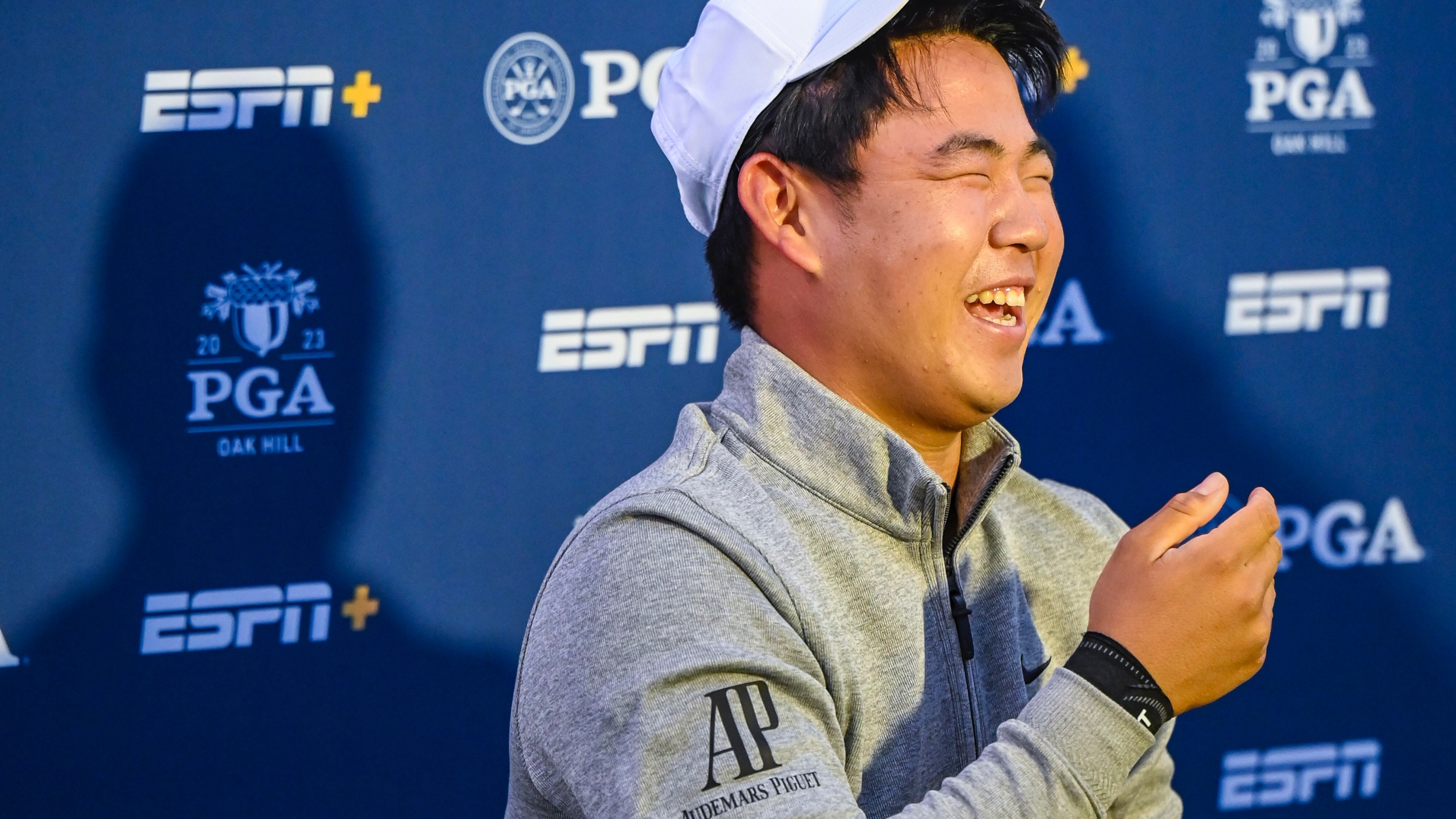 golfer Tom Kim after seeing viral video of mud