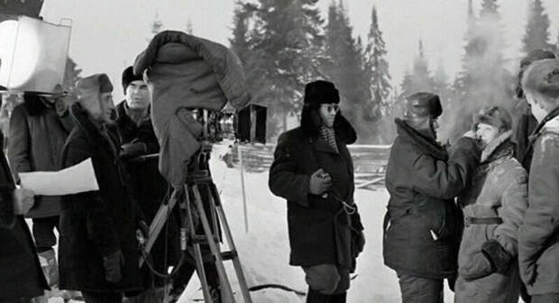 Кадры со съемок популярных советских фильмов