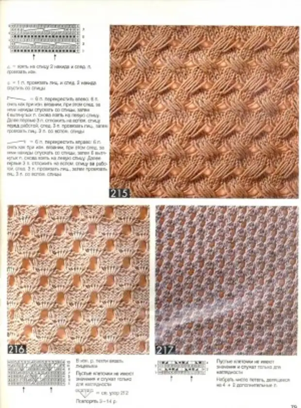 Образцы вязания спицы