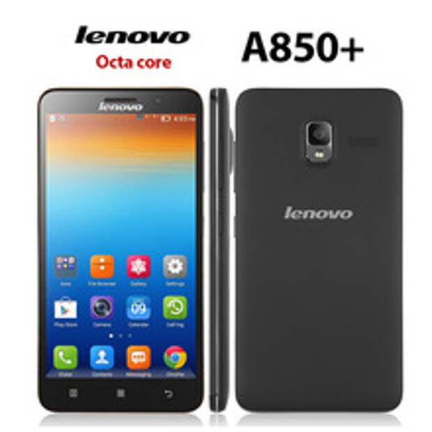 LENOVO A850+ 5.5 inch IPS 960*540 px MT6592m Octa Core mobile phone 1G+4G ROM 5MP camera GPS Android 4.2 smartphone