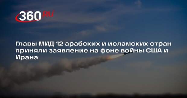 Главы МИД 12 арабских и исламских стран приняли заявление на фоне войны США и Ирана