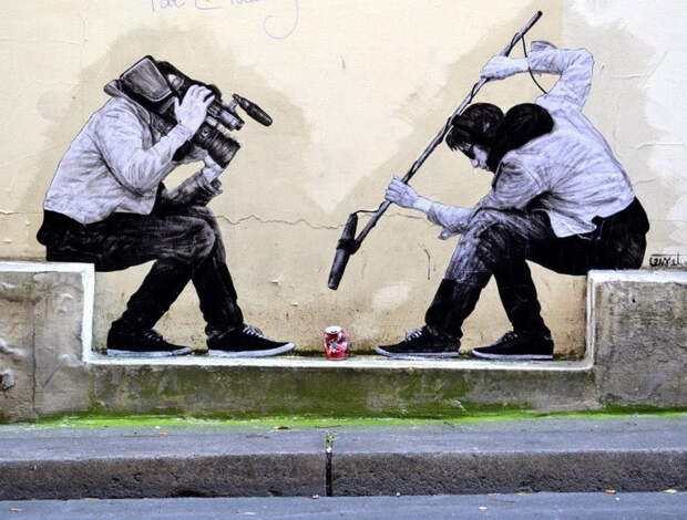 Уличный художник Levalet Уличный художник Levalet