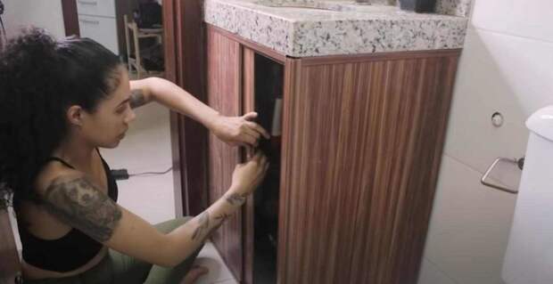 Идея из вагонки ПВХ: делаем шкафчик для ванной своими руками