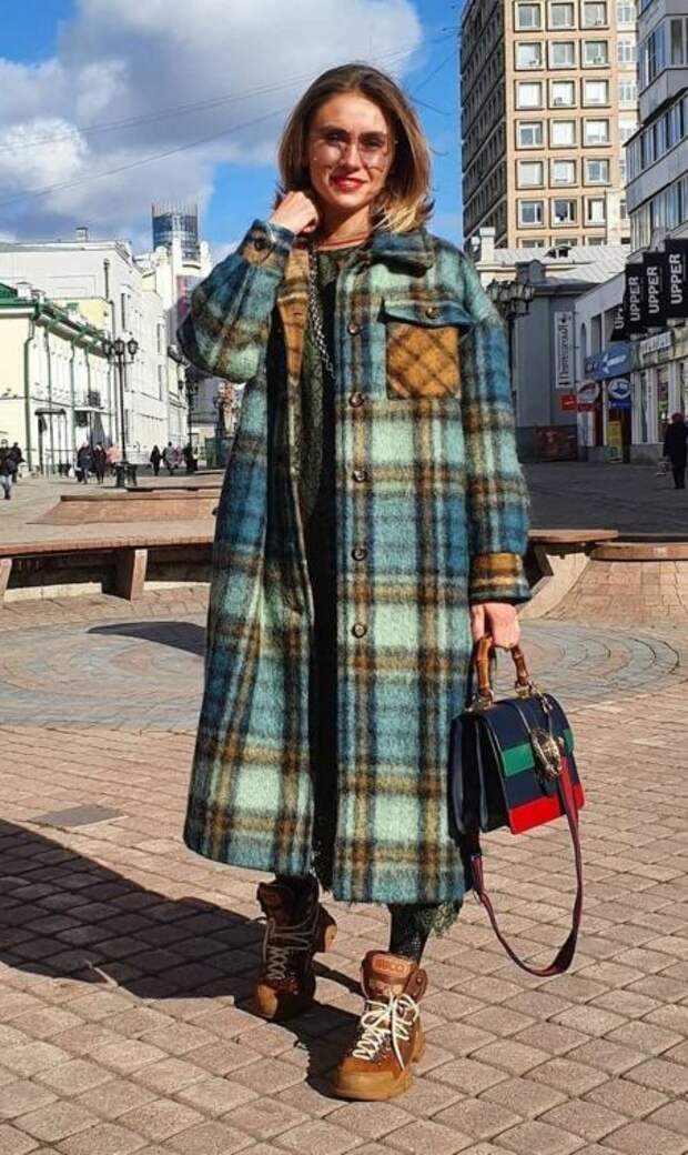 С чем носить пальто-рубашку