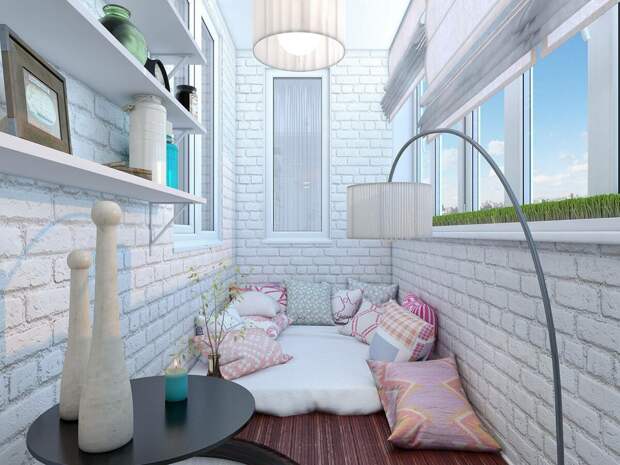 9 идей организации небольшой спальни на балконе