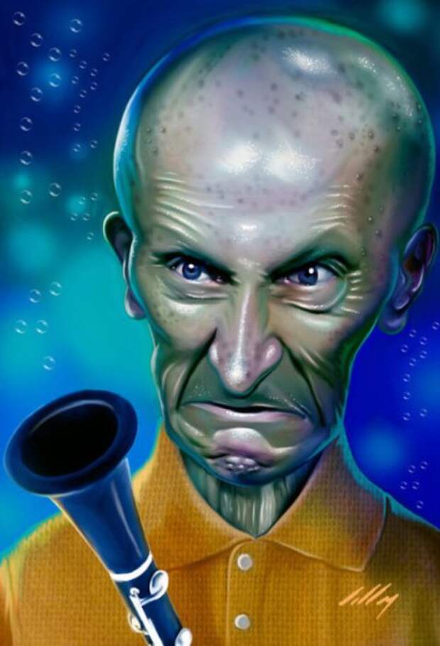 Сквидвард Щупальца. Автор: Alexandre Salles.