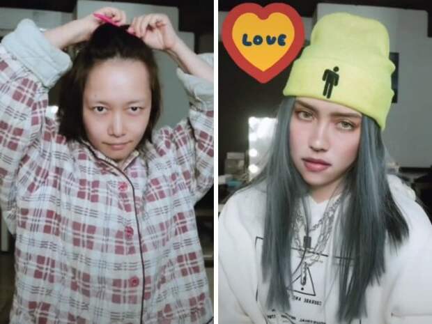 Впечатляющие превращения с помощью макияжа от девушки из Китая