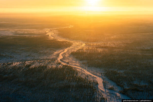 природа красноярского края, эвенкия, зима