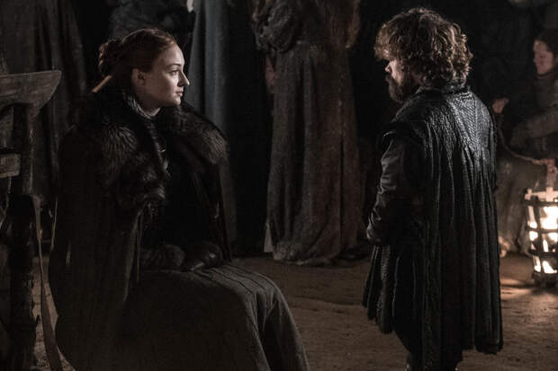 Sophie Turner and Peter Dinklage, Game of Thrones