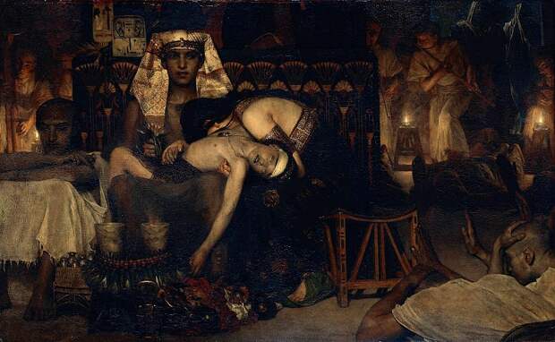 Смерть старшего сына фараона 1872 (живопись на Gallerix.ru)