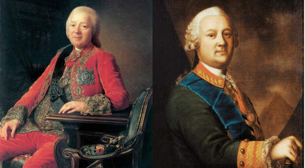 Братья Панины были дружны всю свою жизнь (на фото слева - Никита Иванович, справа - Петр Иванович)