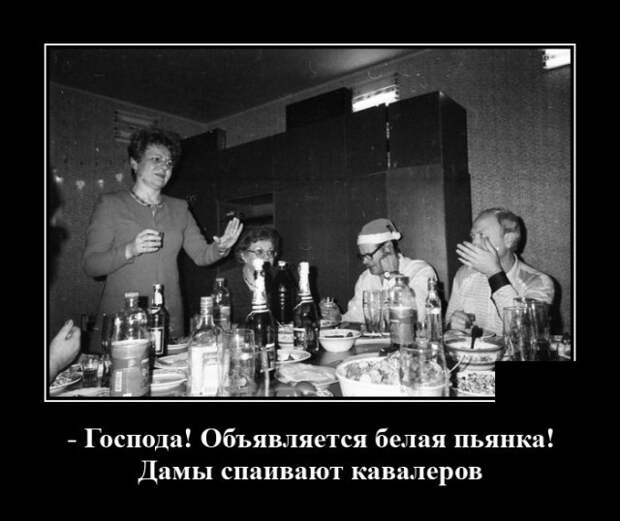 Демотиватор про гулянку