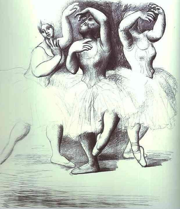 Пабло Пикассо. Три танцовщицы. 1919 год
