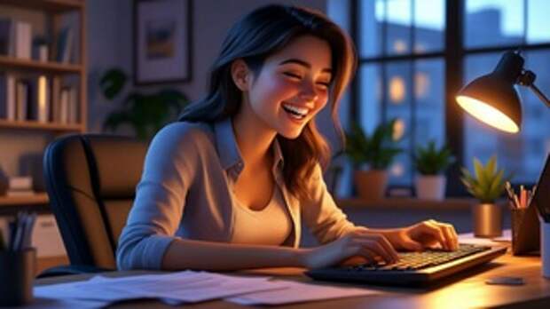 Женщина на работе / Изображение сгенерировано YandexGPT 5 Pro / amic.ru