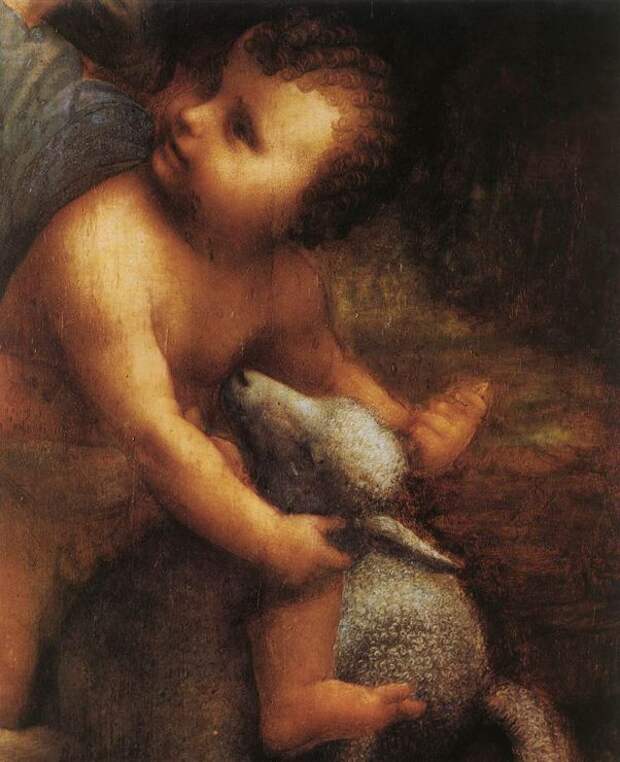 Фрагмент картины Леонардо да Винчи 