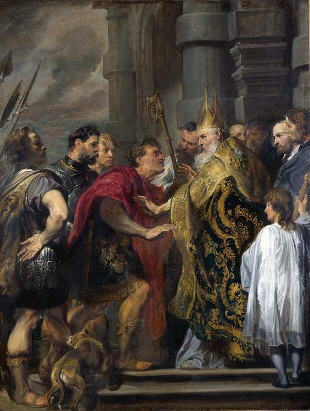 Феодосий I на картине Антониса Ван Дейка, XVII в.