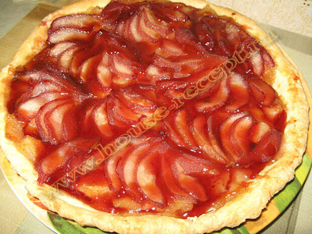 Пирог с яблоками с грушами