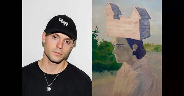 Картину сына Ксении Соловьёвой Никиты Кроко продали на аукционе Фонда Cosmoscow за 1,1 млн рублей
