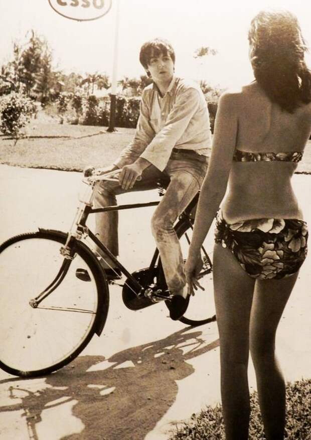 Пол Маккартни велосипеды, звезды, интересное, фото