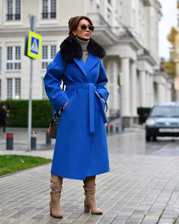 Как носить пальто с ботфортами: правила, табу и 18 модных примеров