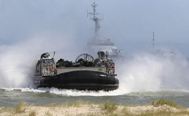 Учения NATO Baltops 2015 в Балтийском море в районе польского города Устка Учения NATO Baltops 2015 в Балтийском море в районе польского города Устка