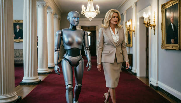 Робот-гуманоид стал гостем технологического саммита в США