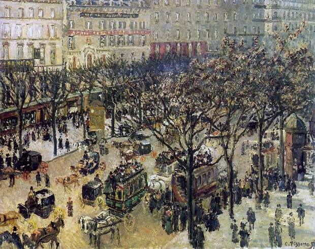 Pissarro Camille Boulevard des Italiens Sun. Писсарро, Камиль