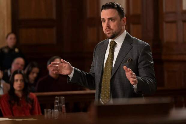 A defense attorney makes his case on Law & Order: SVU Season 26 Episode 15