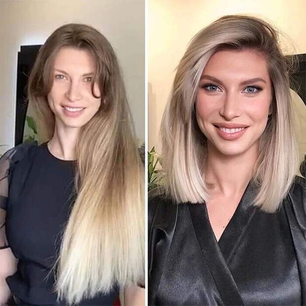 прическа, женщина, макияж