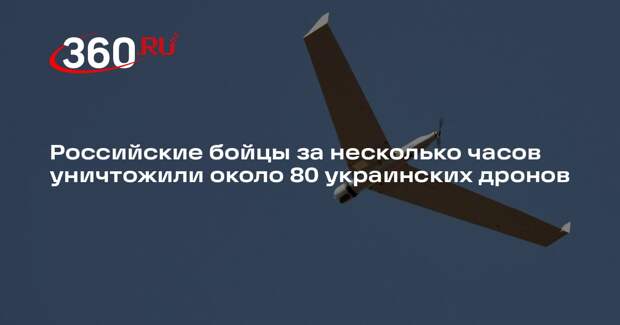 Российские бойцы за несколько часов уничтожили около 80 украинских дронов