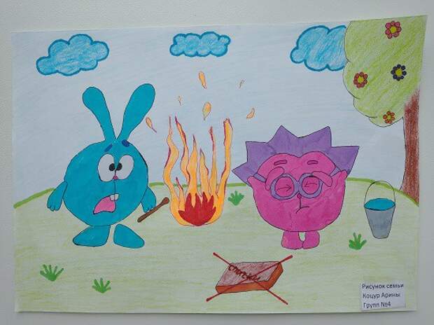 Конкурс рисунков по противопожарной тематике.