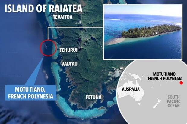 Тропический остров защищен от штормов Раиатеа — вторым по величине островом архипелага острова Общества, который считается колыбелью полинезийской цивилизации Французская Полинезия, аукцион, бизнес, остров, отдых, путешествие, рай, туризм