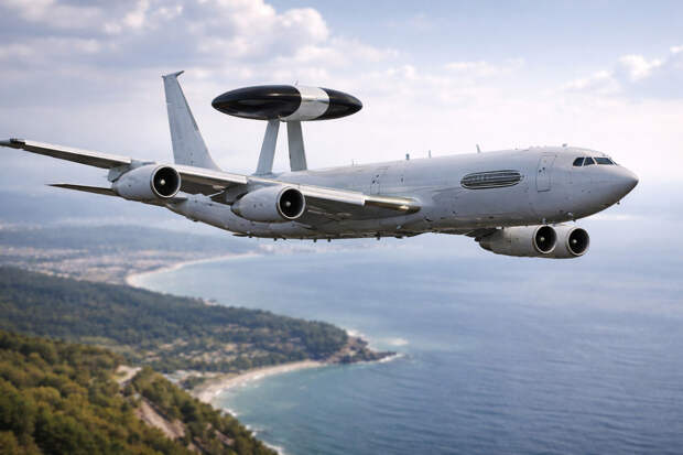 E-3A Sentry провел разведку у Черного моря — маршрут прошел у границ РФ