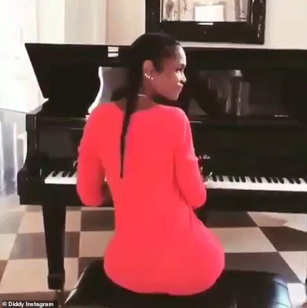 Honoring Kim: Diddy posted a new tribute video on social media showing off his late ex Kim Porter's skills at the piano on Wednesday